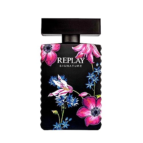 Replay - Signature For Woman Eau De Parfum - Frischer und eleganter Damenduft, fesselnder olfaktorischer Duft der Familie Chypre - Floral. Flasche mit 100 ml von Replay