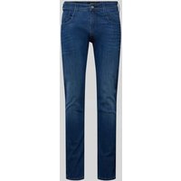 Replay Slim Fit Jeans im 5-Pocket-Design Modell 'ANBASS' in Dunkelblau, Größe 33/30 von Replay