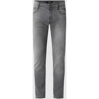 Replay Slim Fit Jeans mit Stretch-Anteil Modell 'Anbass' in Mittelgrau, Größe 32/34 von Replay