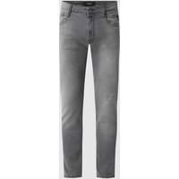 Replay Slim Fit Jeans mit Stretch-Anteil Modell 'Anbass' in Mittelgrau, Größe 33/30 von Replay