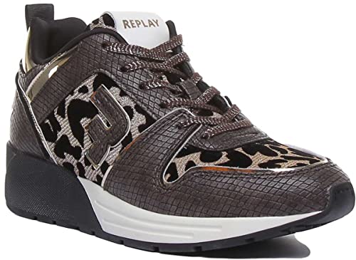 Replay Sneaker Leopard Brown RS360025S von Replay