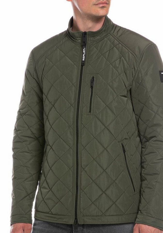 Replay Steppjacke Saber Mid mit kurzem Stehkragen von Replay