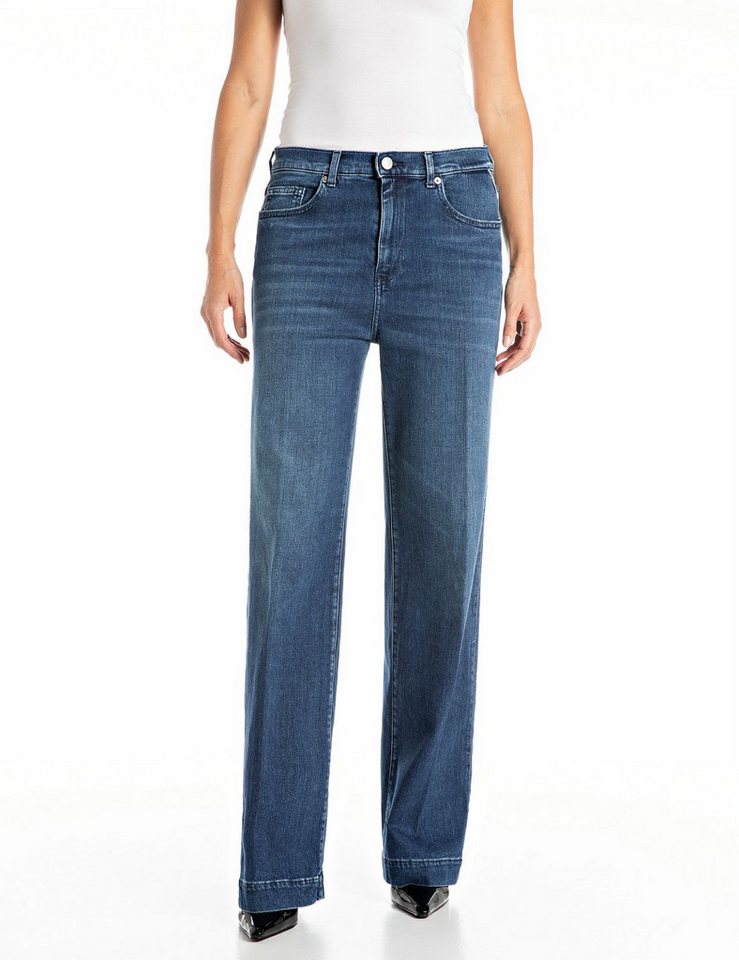 Replay Straight-Jeans MELJA mit weitem Bein von Replay