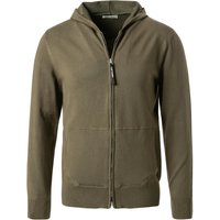 Replay Herren Strickjacke grün Baumwolle unifarben von Replay