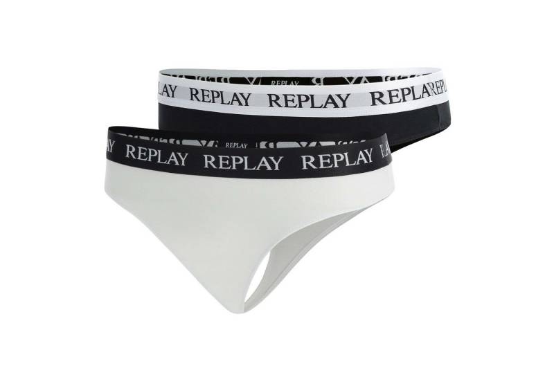 Replay String Damen String 2er Pack Viskose (Packung, 2er Pack) von Replay