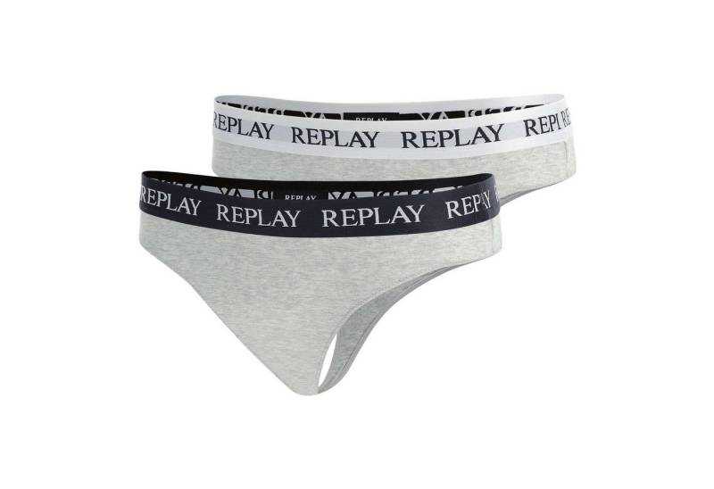 Replay String Damen String 2er Pack Viskose (Packung, 2er Pack) von Replay