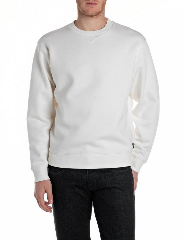 Replay Sweatshirt mit V-Einsatz am Halsausschnitt Replay Sweatshirt mit V-Einsatz am Halsausschnitt von Replay