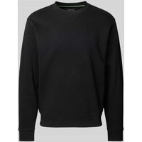 Replay Sweatshirt mit gerippten Abschlüssen in Black, Größe M Replay Sweatshirt mit gerippten Abschlüssen in Black, Größe M von Replay