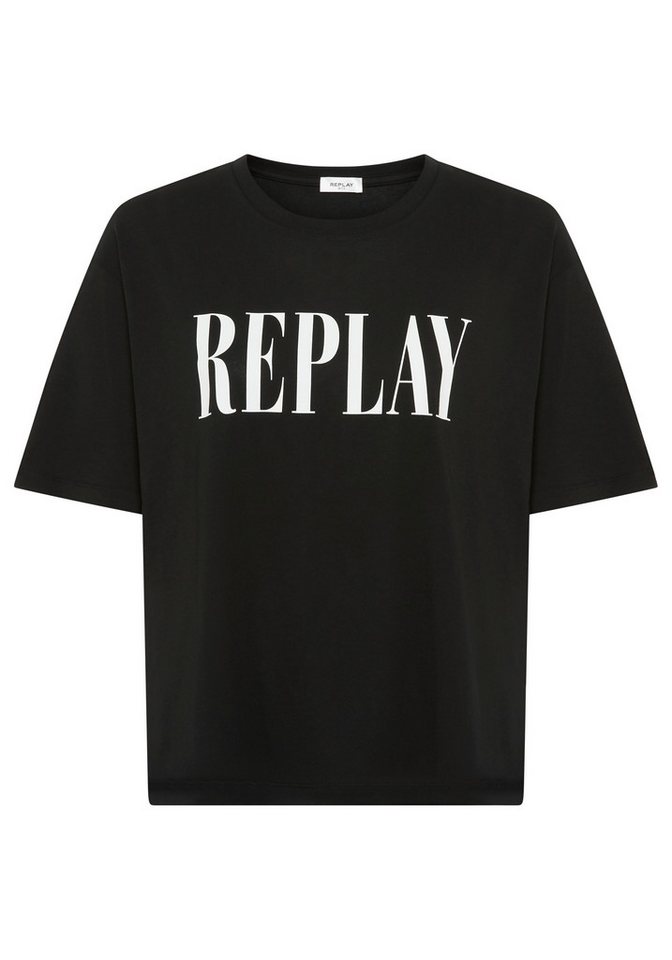 Replay T-Shirt aus Baumwolle, Rundhals von Replay