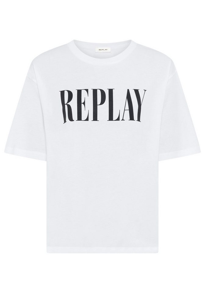 Replay T-Shirt aus Baumwolle, Rundhals von Replay