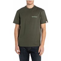 Replay T-Shirt aus Baumwolle mit Schriftzug in XL von Replay
