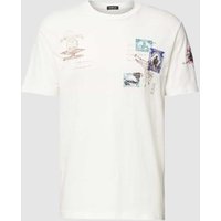 Replay T-Shirt mit Motiv-Print in Weiss, Größe M von Replay