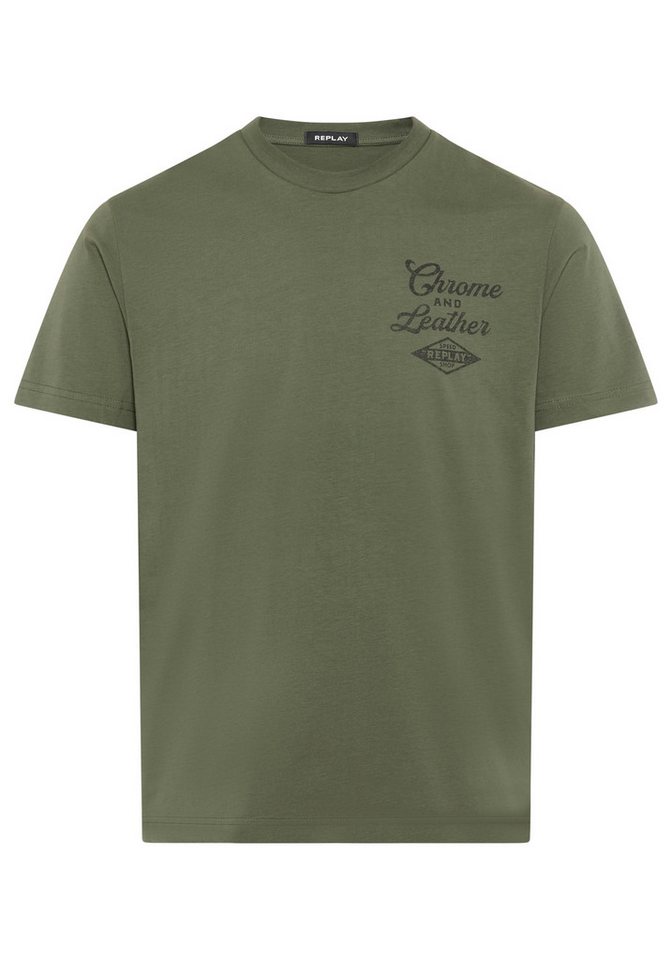 Replay T-Shirt mit Print, Rundhalsausschnitt von Replay