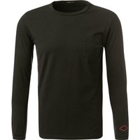 Replay Herren Longsleeve schwarz Baumwolle von Replay