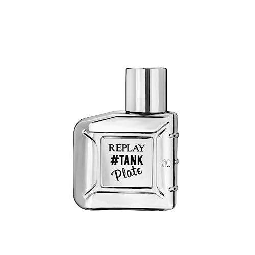 Replay - Tank Custom For Man Eau de Toilette - Intensiver und umhüllender Herrenduft mit kühlem Charakter, holziger Duftnote - Aromatisch. Flasche mit 30 ml von Replay