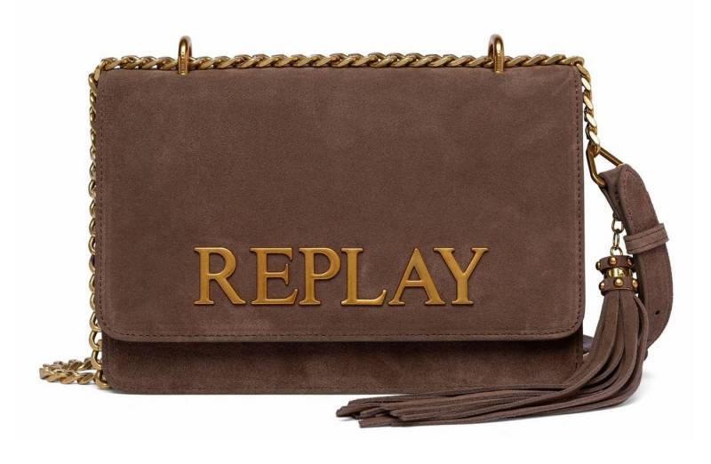 Replay Umhängetasche Crossbody Bag, aus echtem Rindsleder von Replay