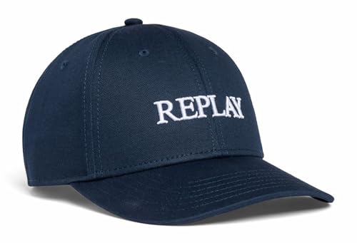 Replay Unisex AX4161 Baseballkappe, 0753 Majolica Blue, One Size von Replay