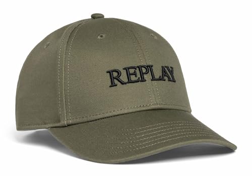 Replay Unisex AX4161 Baseballkappe, 0872 Winter MOOS, One Size von Replay