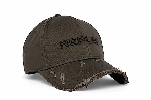 Replay Unisex Baseball Cap mit Logo, Grün (Mountain Green 422), Onesize von Replay