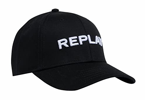 Replay Unisex Baseball Cap mit Logo, Black 098 (Schwarz), Onesize von Replay