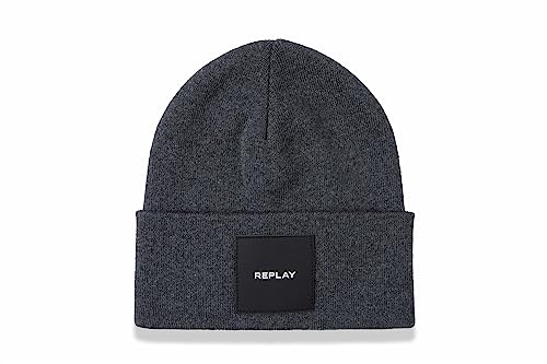 Replay Unisex Mütze Wintermütze, Dk Ash Grey 023 (Grau), Onesize von Replay