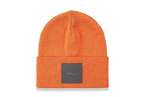 Replay Unisex Ax4167 Beanie-Mütze, 201 ORANGE, Einheitsgröße von Replay