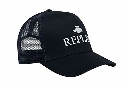 Replay Unisex Baseball Cap mit Mesh, Dk Night Blue 507 (Blau), Onesize von Replay