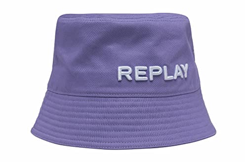 Replay Unisex Bucket Hut mit Logo, Lt Wisteria 361 (Violett), S-M von Replay