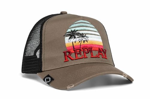 Replay Unisex Baseball Cap Verstellbar, Brown Smoke 101 (Braun), Onesize von Replay