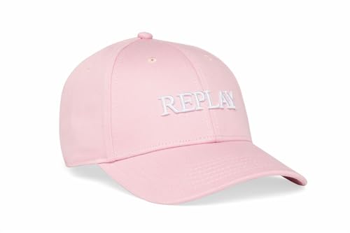 Replay Unisex Baseball Cap aus Baumwolle, Sugar Pink 313 (Rosa), Onesize von Replay