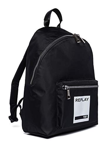 Replay Unisex-Erwachsene Fu3062.000.A0021B Rucksack Schwarz (Black) von Replay