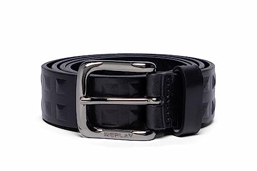 Replay Unisex Gürtel aus Leder, Black 098 (Schwarz), 85 von Replay