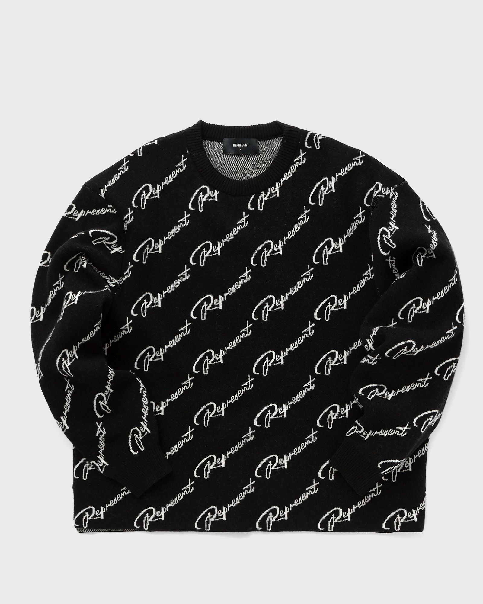 REPRESENT JAQUARD SWEATER men Pullovers black in Größe:L von Represent