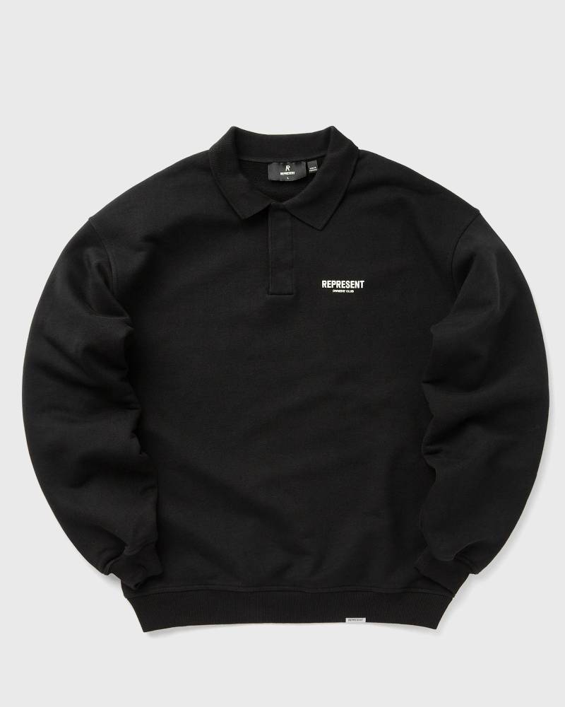 REPRESENT OWNERS CLUB LS POLO SWEAT men Polos|Sweatshirts black in Größe:XXL REPRESENT OWNERS CLUB LS POLO SWEAT men Polos|Sweatshirts black in Größe:XXL von Represent