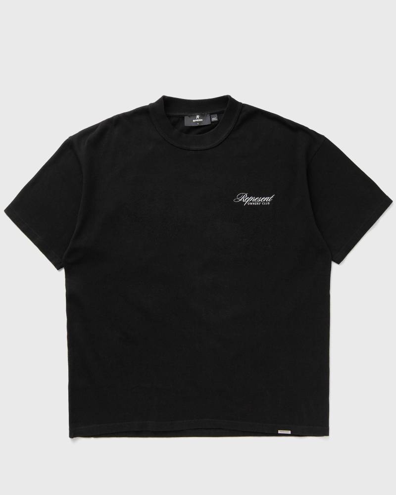REPRESENT OWNERS CLUB SCRIPT T-SHIRT men Shortsleeves black in Größe:L von Represent