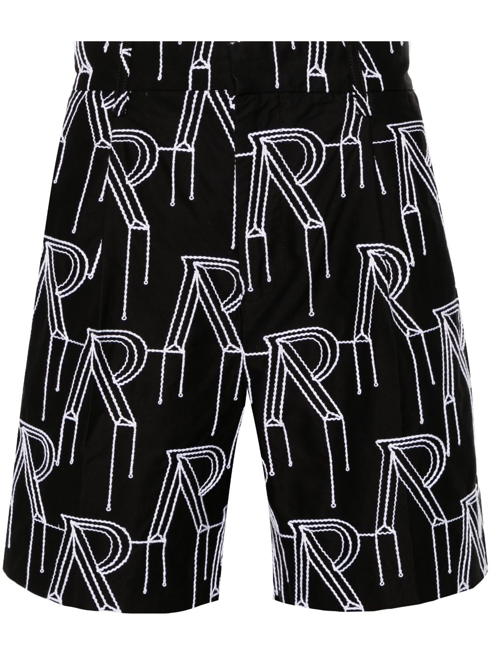 Represent Klassische Shorts mit Initialen-Stickerei - Schwarz von Represent