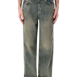 Represent R3 Baggy Jeans In Blau Creme von Represent