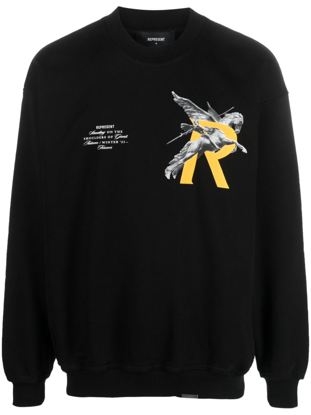 Represent Sweatshirt mit grafischem Print - Schwarz von Represent