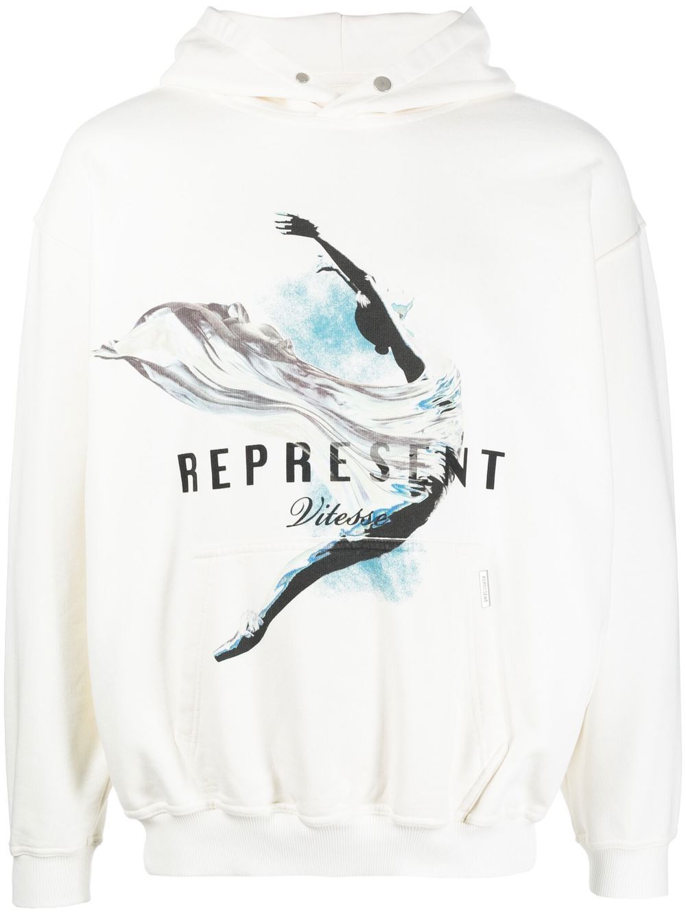 Represent Hoodie mit grafischem Print - Weiß von Represent