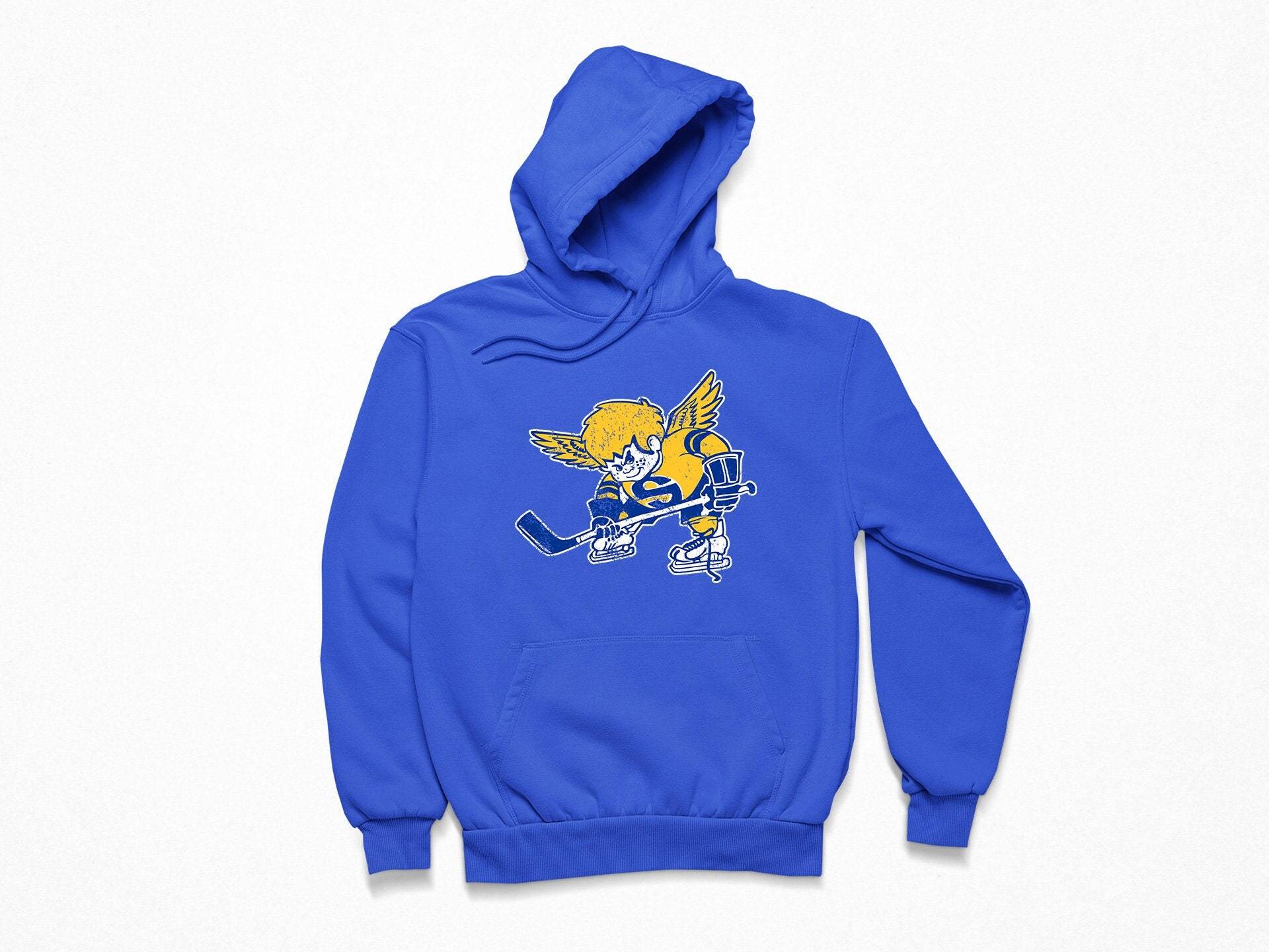 Minnesota Fighting Saints Throwback Hoodie - Retro Distressed Logo Kapuzenpullover Hockey Team Fan Sweatshirt Sweater S M L Xl Xxl 3Xl Color Choices Minnesota Fighting Saints Throwback Hoodie - Retro Distressed Logo Kapuzenpullover Hockey Team Fan Sweatshirt Sweater S M L Xl Xxl 3Xl Color Choices von RepresentClothing