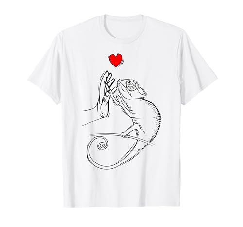 Chameleon Echse Chamäleon Damen Kinder Mädchen T-Shirt von Reptil Designs & Geschenke