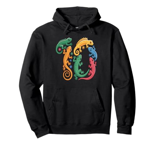 Kinder 10. Geburtstag Reptilien Eidechsen Motto 10 Jahre alte Jungen Pullover Hoodie Kinder 10. Geburtstag Reptilien Eidechsen Motto 10 Jahre alte Jungen Pullover Hoodie von Reptile Animal Lizards For 10 Year Old Boys