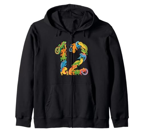 Kinder 12. Geburtstag Reptilien Eidechsen Motto 12 Jahre alte Jungen Kapuzenjacke Kinder 12. Geburtstag Reptilien Eidechsen Motto 12 Jahre alte Jungen Kapuzenjacke von Reptile Animal Lizards For 12 Year Old Boys