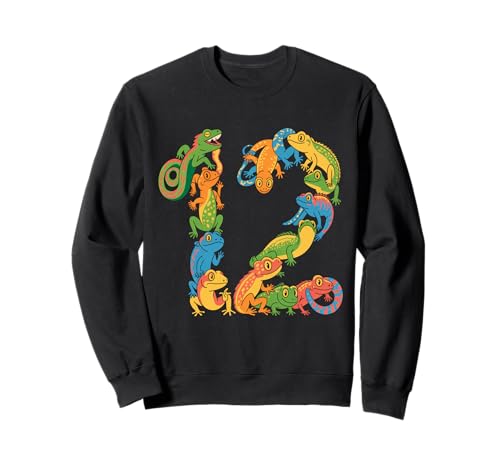 Kinder 12. Geburtstag Reptilien Eidechsen Motto 12 Jahre alte Jungen Sweatshirt Kinder 12. Geburtstag Reptilien Eidechsen Motto 12 Jahre alte Jungen Sweatshirt von Reptile Animal Lizards For 12 Year Old Boys