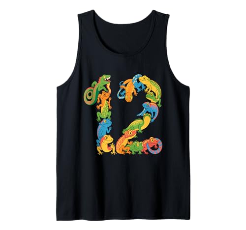 Kinder 12. Geburtstag Reptilien Eidechsen Motto 12 Jahre alte Jungen Tank Top Kinder 12. Geburtstag Reptilien Eidechsen Motto 12 Jahre alte Jungen Tank Top von Reptile Animal Lizards For 12 Year Old Boys