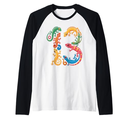 Kinder 13. Geburtstag Reptilien Eidechsen Motto 13 Jahre alte Jungen Raglan Kinder 13. Geburtstag Reptilien Eidechsen Motto 13 Jahre alte Jungen Raglan von Reptile Animal Lizards For 13 Year Old Boys