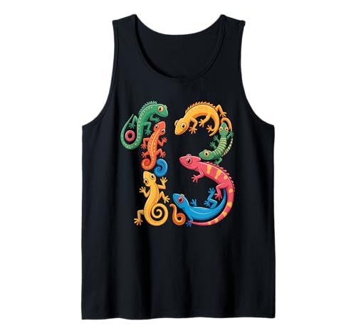 Kinder 13. Geburtstag Reptilien Eidechsen Motto 13 Jahre alte Jungen Tank Top Kinder 13. Geburtstag Reptilien Eidechsen Motto 13 Jahre alte Jungen Tank Top von Reptile Animal Lizards For 13 Year Old Boys