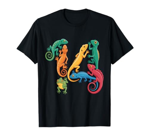 Kinder 14. Geburtstag Reptilien Eidechsen Motto 14 Jahre alte Jungen T-Shirt Kinder 14. Geburtstag Reptilien Eidechsen Motto 14 Jahre alte Jungen T-Shirt von Reptile Animal Lizards For 14 Year Old Boys