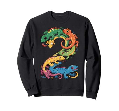 Kinder 2. Geburtstag Reptilien Eidechsen Motto 2 Jahre alte Jungen Sweatshirt Kinder 2. Geburtstag Reptilien Eidechsen Motto 2 Jahre alte Jungen Sweatshirt von Reptile Animal Lizards For 2 Year Old Boys