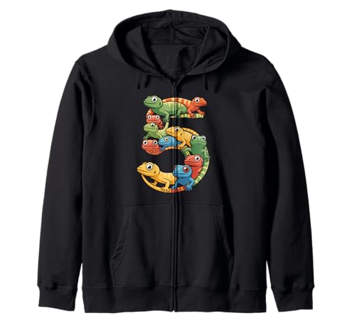 Kinder 5. Geburtstag Reptilien Eidechsen Motto 5 Jahre alte Jungen Kapuzenjacke Kinder 5. Geburtstag Reptilien Eidechsen Motto 5 Jahre alte Jungen Kapuzenjacke von Reptile Animal Lizards For 5 Year Old Boys